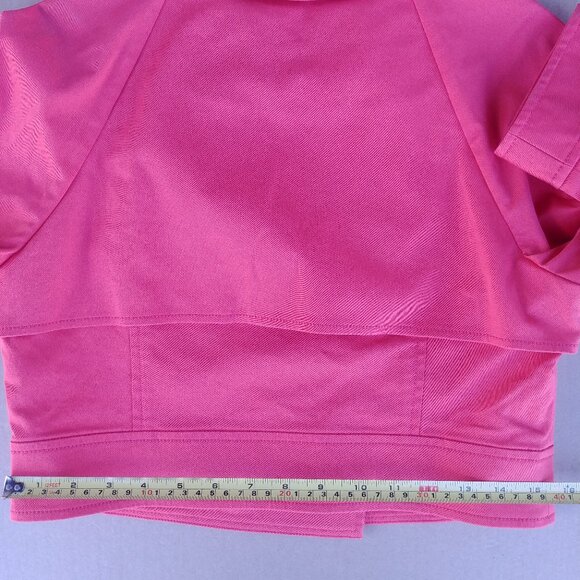 Ports International orange cotton cropped double breasted jacket size 6 - Picture 5 of 14